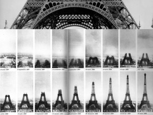 Eiffel Tower contruction from 1887-1889
